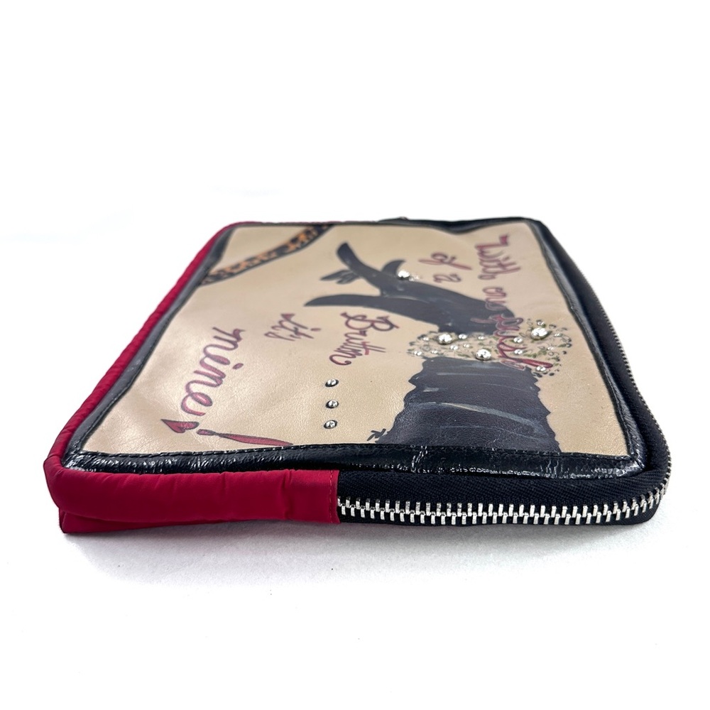 Brighton Red With One Push Of A Button It’s Mine Padded Tablet Case Rhinestones - Picture 5 of 9